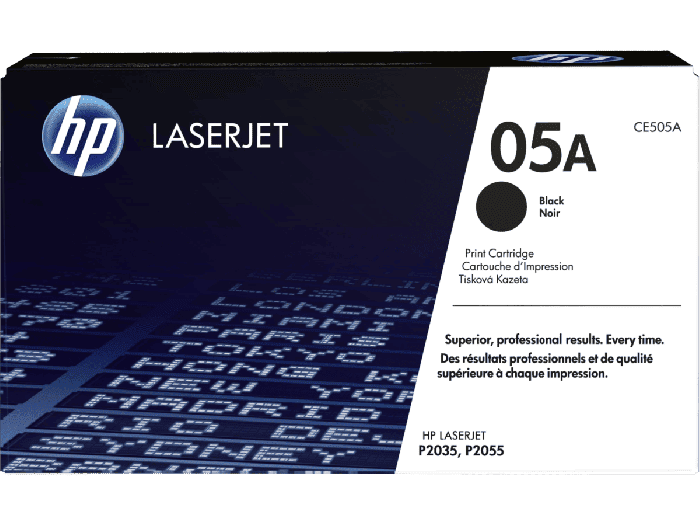 HP 05A Black Original LaserJet Toner Cartridge (CE505A)