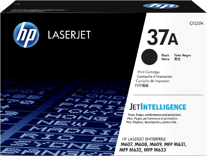 HP 37A Black Original LaserJet Toner Cartridge (CF237A)