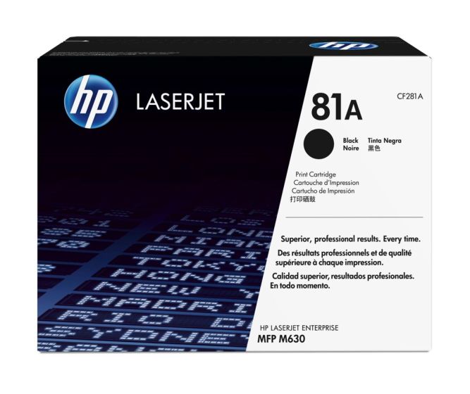 HP 81A Black Original LaserJet Toner Cartridge (CF281A)