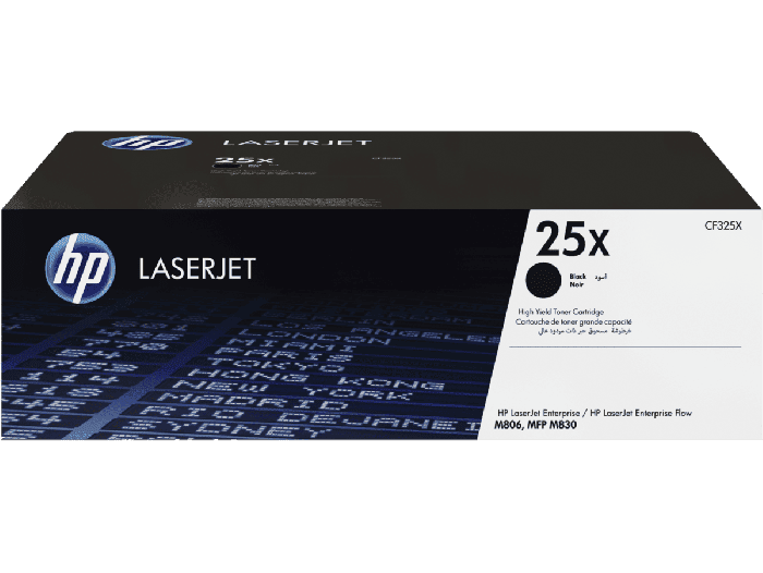 HP 25X High Yield Black Original LaserJet Toner Cartridge (CF325X)