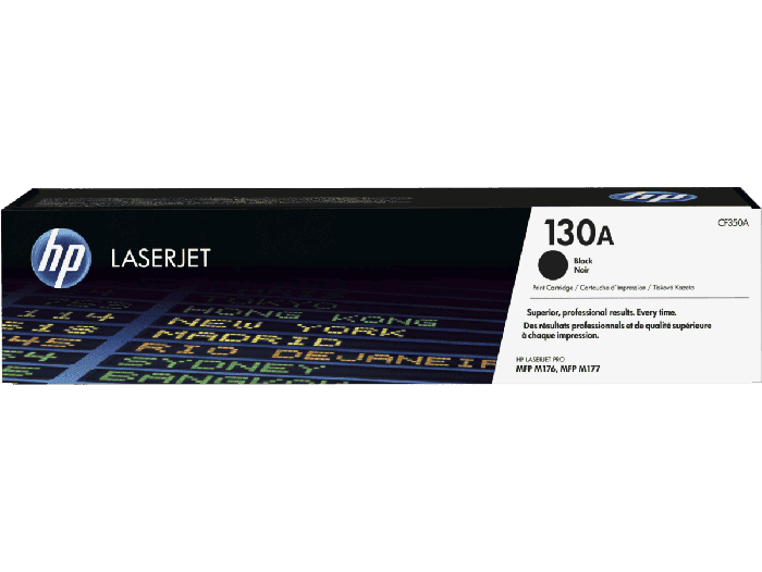 HP 130A Black Original LaserJet Toner Cartridge (CF350A)