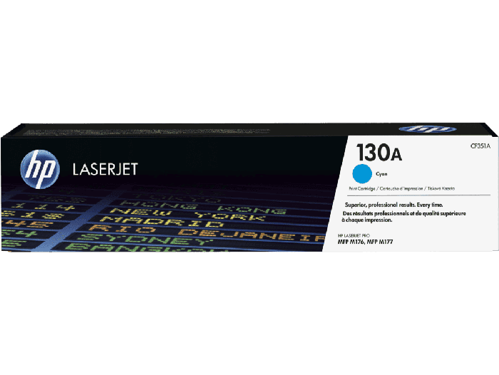 HP 130A Cyan Original LaserJet Toner Cartridge (CF351A)