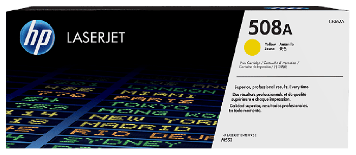 HP 508A Yellow Original LaserJet Toner Cartridge (CF362A)