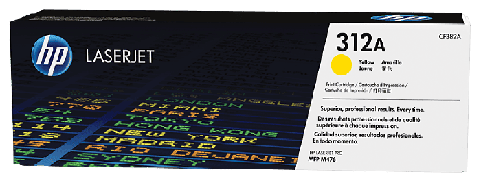 HP 312A Yellow Original LaserJet Toner Cartridge (CF382A)