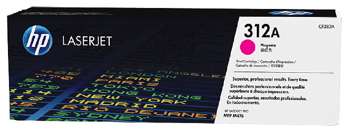 HP 312A Magenta Original LaserJet Toner Cartridge (CF383A)