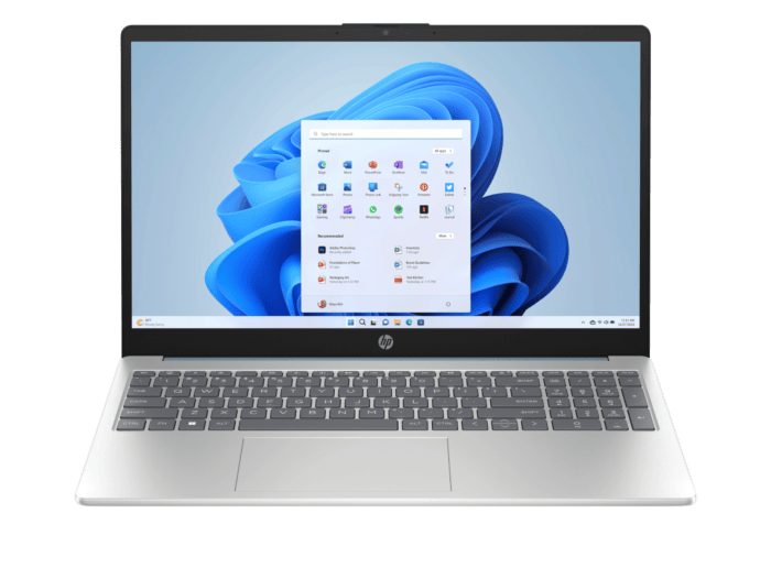 HP Laptop 15 inch 15-fd1047nx, Blue - 15.6-inch (39.62 cm) - Moonlight blue cover, natural silver base and keyboard frame (D80WKEA#A2N)