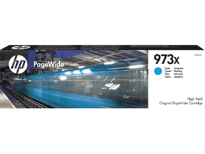 HP 973X High Yield Cyan Original PageWide Cartridge (F6T81AE)