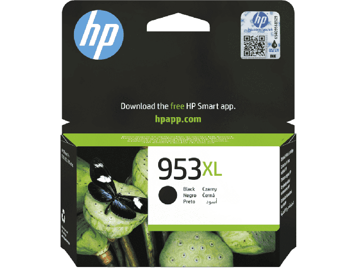 HP 953XL High Yield Black Original Ink Cartridge (L0S70AE#BGX) - Center facing