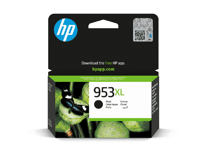 HP 953XL High Yield Black Original Ink Cartridge (L0S70AE#BGX) - Center facing