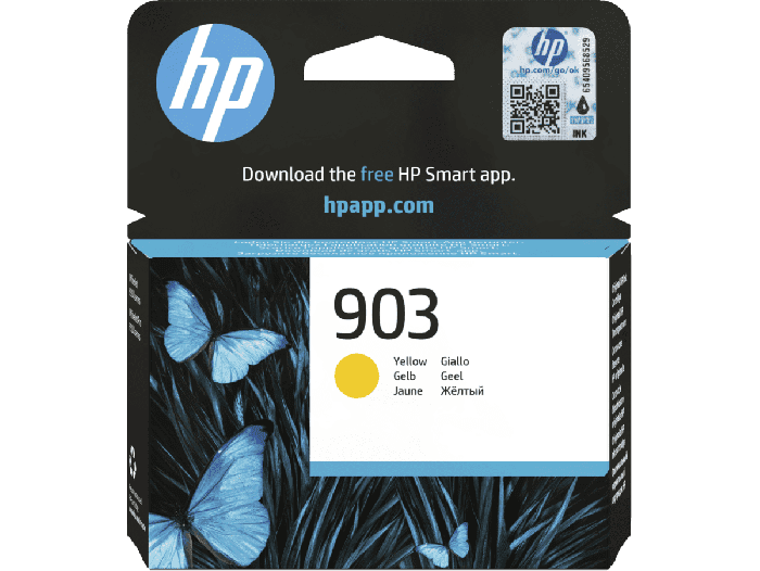HP 903 Yellow Original Ink Cartridge (T6L95AE#BGX) - Center facing