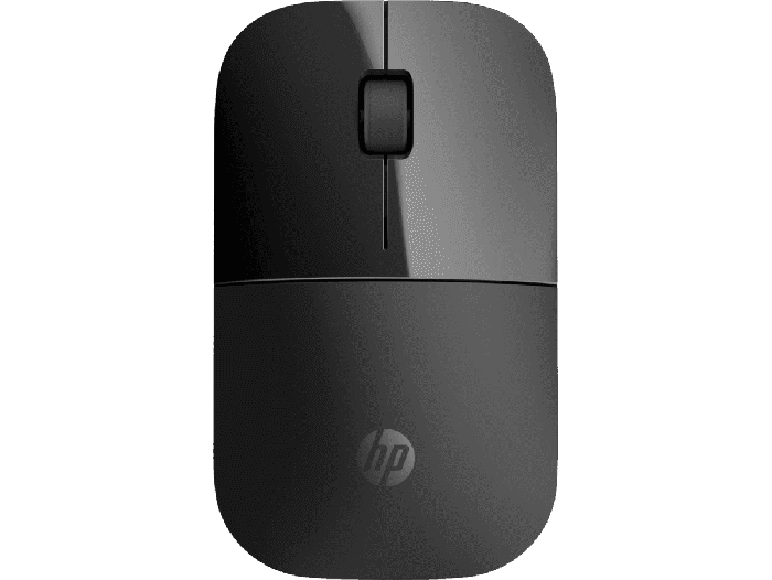 HP Z3700 Black Wireless Mouse (V0L79AA) - Center facing