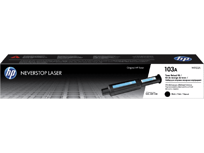 HP 103A Black Original Neverstop Laser Toner Reload Kit (W1103A)