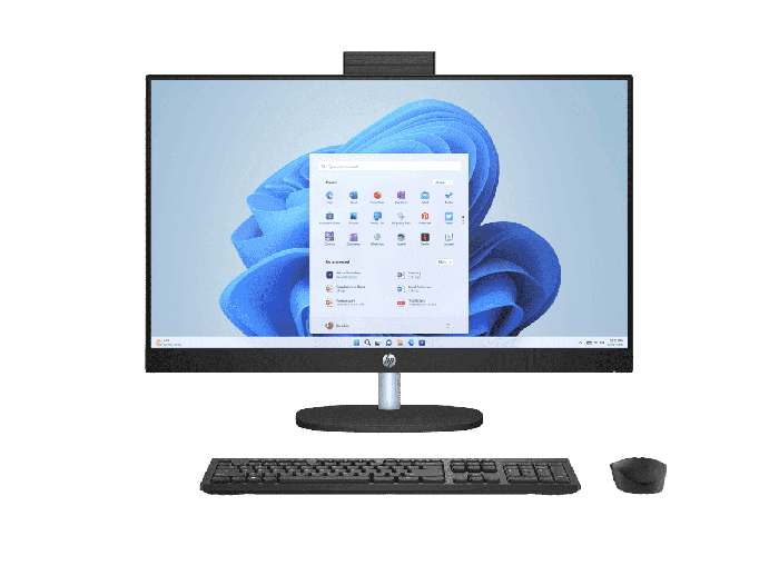 HP All-in-One Desktop AI 27-cr2000nx PC - 27-inch (68.58 cm) - Jet black (D81FZEA#A2N)