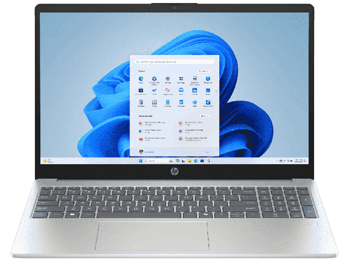 HP Laptop AI 15-fd2008nx - 15.6-inch (39.62 cm) - Moonlight blue cover, natural silver base and keyboard frame (D80WZEA#A2N)