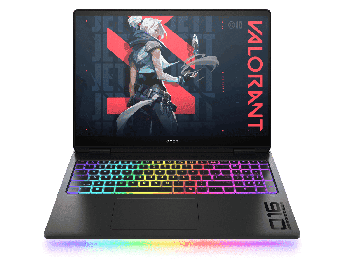 OMEN MAX Gaming Laptop 16-ah0016nx - 16-inch (40.64 cm) - Shadow black aluminum in cover and base, light bar, RGB in keyboard frame, black chrome logo (C27JPEA#A2N)