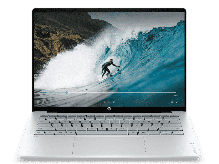 HP OmniBook 5 Laptop Next Gen AI 14-hh0002nx - 14" - Glacier silver aluminum (D81BBEA#A2N)