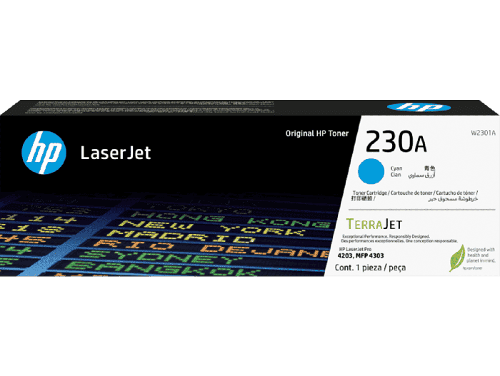 HP 230A Cyn LaserJet Toner Cartridge (W2301A)