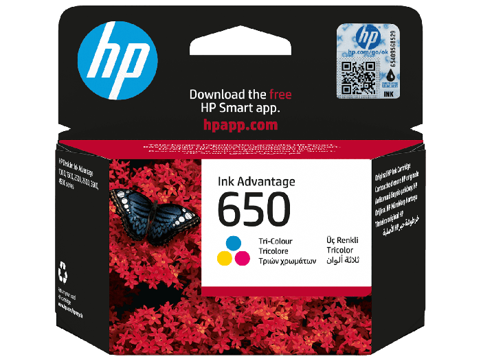 HP 650 Tri-color Original Ink Advantage Cartridge (CZ102AK#BHL)