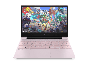 Victus Gaming Laptop 15-fa2010nx - 15.6" - Powder pink, chrome logo (D2JP9EA#A2N) - Center facing